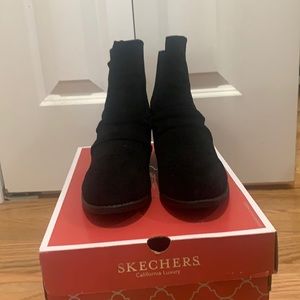 Skechers Uptown Funk Black Booties